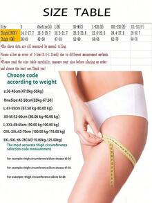 1 Pair Of Inner Thigh Root Anti-Friction Magic Sock Covers, Thin Anti-Friction And Scar-Covering Lace Thigh Covers For Overweight People - Multicolor - View 4