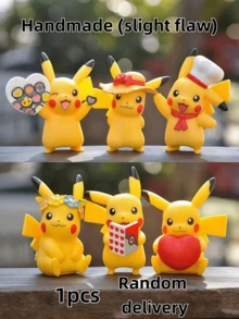 Juego de 6 adornos de escritorio de artesanía con el personaje  de  como regalo u ornamento de oficina - Multicolor - Ver 8