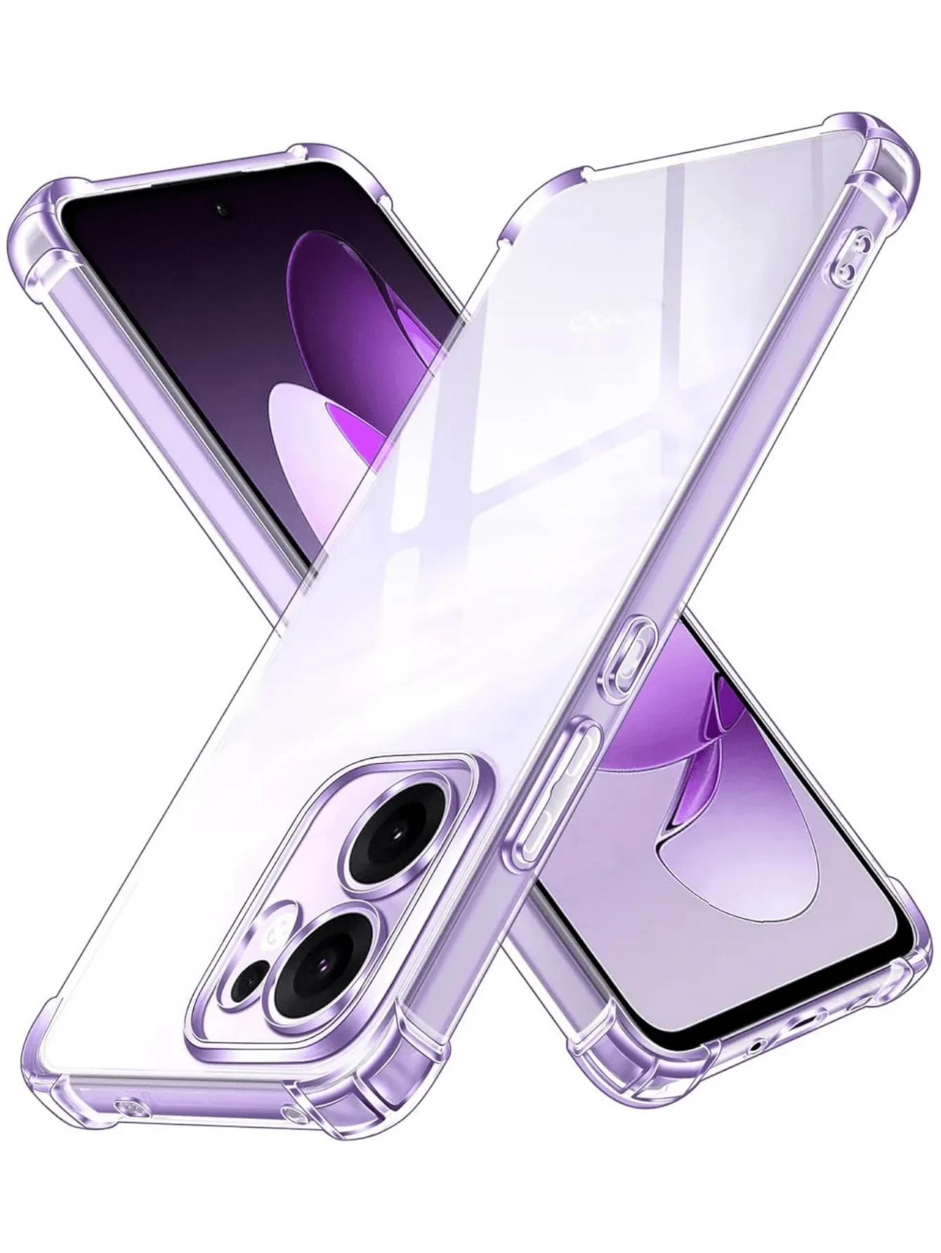 Protector Transparente Reforzado Uso Rudo Acrigel Para Oppo Reno 13F 5G - transparente - Ver 1