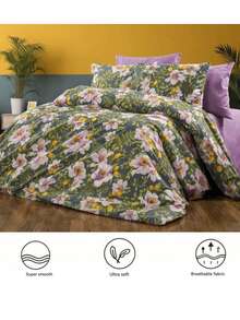 羽绒被套装 | 附赠床单 | 单人尺寸 150*200 厘米（1 件羽绒被套 + 1 件枕套）或双人尺寸 200*200 厘米（1 件羽绒被套 + 2 件枕套）| 柔软透气，四季皆宜