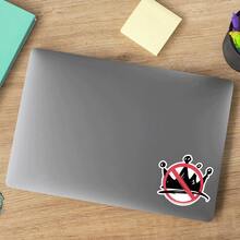 1 Stück Aufkleber, Anti-Monarchie politischer witziger Protest wasserfester Vinyl-Aufkleber für Laptop, Wasserflasche, Notizbuch, Auto, politische Satire, Nicht mein, Entsorgen, Rote Mütze Kult, Clown Zirkus