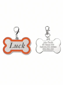 1 Ciondolo personalizzato per cani, ciondolo con nome personalizzato per gatti, cani, cuccioli e animali domestici, accessorio per collare, ciondolo a forma di osso con glitter, regalo perfetto per il tuo animale domestico, ornamentale, paillettes, stile semplice, carino, moda, colori unici, decorazione natalizia personalizzata, medagliette personalizzate con nome/ID per cani, idea regalo ideale per lui, lei, famiglia, amici, amanti degli animali domestici, per anniversari, compleanni, Natale, inaugurazione di una casa, autunno/inverno