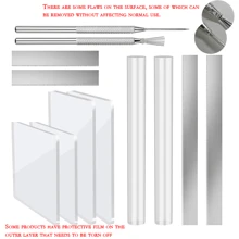 Polymer Clay Cutter Tools Acrylic Roller Pin For Sculpting Craft Shaping Knife Ceramic Cutters Slicer Kit Clear Rectangle Sheet Press Board Wire Texture Set Needle Detail Modelling Supplies