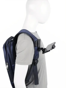 ABS Plastic Smartphone Shoulder Mount Clip, Adjustable First-Person View Video Recording And Live Streaming Holder, Backpack Strap Attachment For Outdoor Vlogging