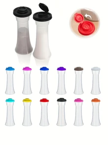 SIGNORA WARE 2 Pieces Mini Airtight Sealed Salt And Pepper Shakers With Lids - Portable Kitchen, Lunchbox, Camping, Picnic, Travel And Outdoor Spice Set