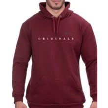 Originals Men's  Flannel Sweatshirt Top - 紫紅色 - 查看 1
