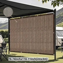 高密度防紫外线隐私遮阳网，多色可选，适用于各种场景，家居必备，约65-92克/平方米，颜色多样