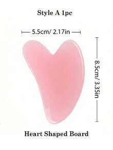 1/2/4件装亚克力树脂身体按摩刮痧板，心形刮痧工具，适用于SPA、蜂蜡护肤、抗皱、美容、护肤、SPA、自我护理、护肤工具、面部护理、美容师用品、按摩、面部按摩工具、面部滚轮 - 粉色 - 查看 9