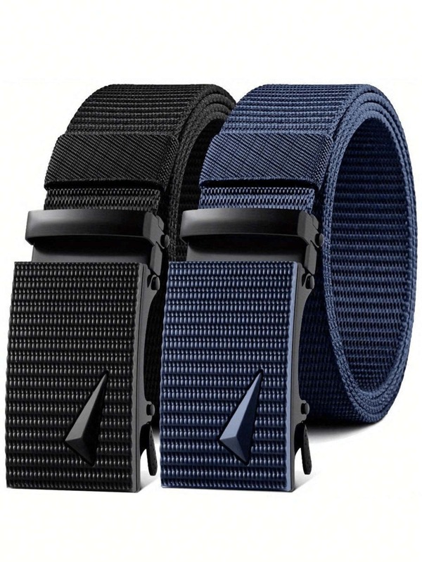 1pc Unisex Outdoor Sports Tactical Belt, Casual Canvas And Nylon Woven Belt