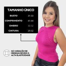 Blusa Feminina Regata Tricot Modal Elegante Básica Fashion