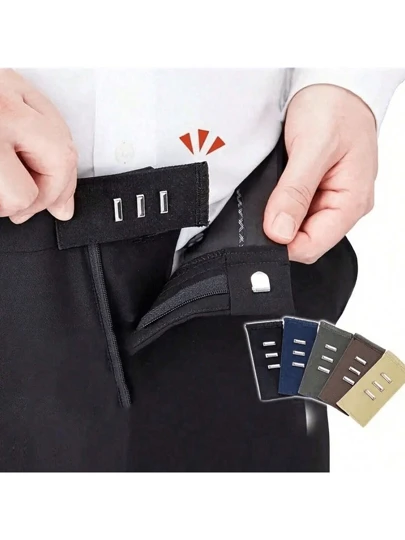 1pc/2pcs Seamless Waist Extender - Adjustable Jeans Button For Men & Women - Detachable Waist Belt Expander