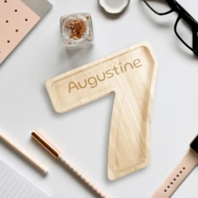 1 件,自定义名称/文字,木制装饰/实用托盘,带编号的装饰托盘,可装零食水果,光滑木制品,适合家庭聚会的高端桌面装饰,生日礼物,可装零食水果,光滑木制品,适合家庭聚会的高端桌面装饰,生日礼物,适合老年人的家庭生日派对礼物