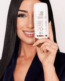 KIT 5 PROTETOR SOLAR JULIA RIBEIRO 70 FPS, 120ml FACIAL E CORPORAL TOQUE SECO - Branco - Visão 3