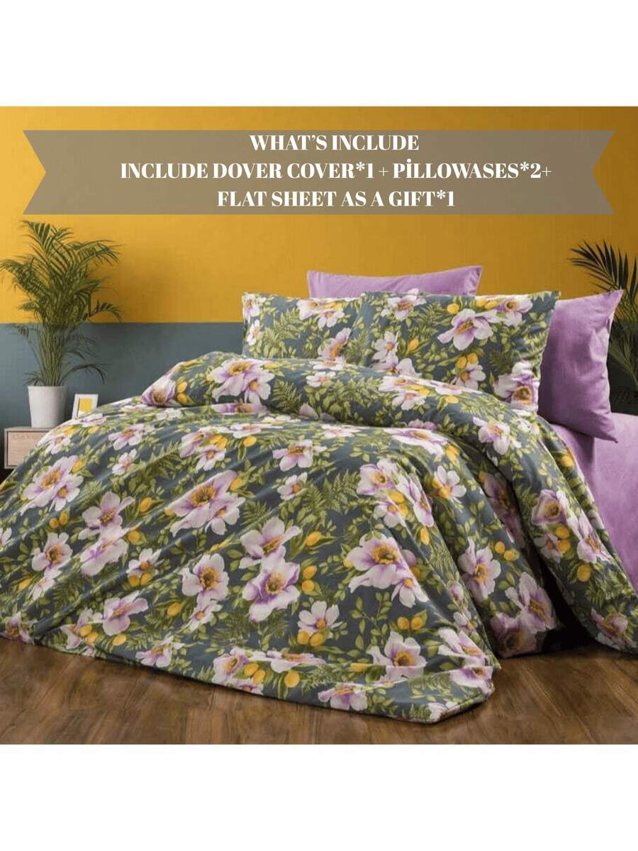 羽绒被套装 | 附赠床单 | 单人尺寸 150*200 厘米（1 件羽绒被套 + 1 件枕套）或双人尺寸 200*200 厘米（1 件羽绒被套 + 2 件枕套）| 柔软透气，四季皆宜