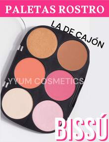 Paleta para rostro Bissu con iluminadores,contorno y rubores - 02 Coral - Ver 2