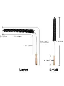 Outdoor & Dryer Vent Cleaning Brush: Nylon Bristles On Flexible Rods For Lint Removal + Patio Cleaning. Prevents Fire Hazards & Cleans Outdoor Furniture. Essential For Home Maintenance, Rental Properties & Yard Care. Designed For Homeowners.