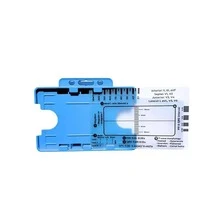 NetHong ECG/EKG 7 Step Ruler Card For ECG/EKG Interpretation Portable ECG EKG Card Ruler - Transparent - View 10