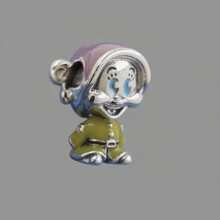 Disney 1 pieza Charm colgante con diseño de Dumbo y bordado "Mum" chapado en plata para pulsera o collar, regalo ideal para festividades