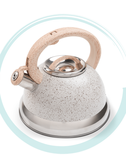 Chaleira Indução Com Apito Brinox Roma Vanila 2,7 Lts