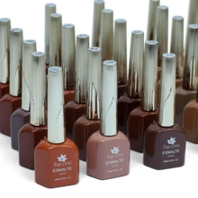 Gel Nail Polish 18ml Shades Of Earthy Brown And Nude High Pigmentation Choose The Color - Vàng Lấp Lánh 199 - Xem 3