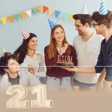 1 件,自定义名称/文字,木制装饰/实用托盘,带编号的装饰托盘,可装零食水果,光滑木制品,适合家庭聚会的高端桌面装饰,生日礼物,可装零食水果,光滑木制品,适合家庭聚会的高端桌面装饰,生日礼物,适合老年人的家庭生日派对礼物