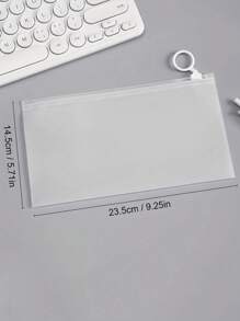 5/10/20 Geantă transparentă cu fermoar, mată, pentru depozitarea lenjeriei intime, șosete, geantă de ambalare pentru haine, potrivită pentru depozitarea lenjeriei intime, cosmetice, papetărie, articole de călătorie, necesități de călătorie, depozitarea gustărilor, depozitarea jucăriilor, depozitarea articolelor de toaletă, depozitarea în baie, geantă de depozitare pentru călătorii de Crăciun