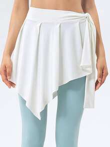 2 件女士瑜伽、芭蕾、网球裙、系带裙、瑜伽运动裹身短裙、衬衫、跑步裹身运动裙 - 彩色 - 查看 10