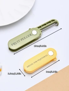 Customized Potato And Fruit Peeler, Kitchen Fruit Peeler, Original Vegetable Peeler, Carbon Steel Blade, Foldable, Compact And Convenient, Suitable For Family, Friends And Lovers, Chefs - Laser-folding Paring Knife - View 2