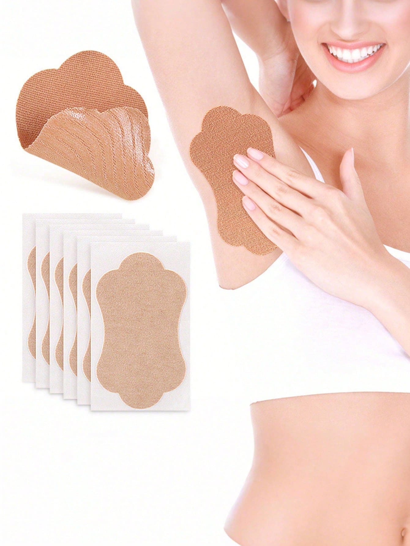 2/10/20pcs Disposable Fabric Invisible Pad Anti-Sweat Patch, Minimalist White Underarm Anti-Sweat Patch,For Long-Lasting And Effective Sweat Prevention, Invisible Sweat Absorption, Under The Armpit For Comfort, Anti Sweat Patch, For Outdoor Travel,For Women And MenBody Care For Travel,Sport,Outdoor,Summer