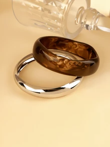 Set 3/2 brățări rotunde vintage de lux din metal și rășină geometrică ondulată, brățară tip manșetă aurie groasă exagerată pentru femei, nuntă, petrecere, cadou (Textura suprafeței și detaliile brățării vor depinde de articolul real)
