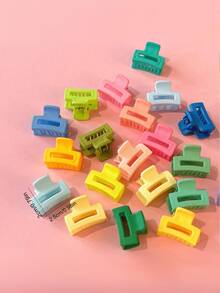 20 szt. kolorowych małych spinek do włosów – wielokolorowe, modne dodatki dla dziewczynek