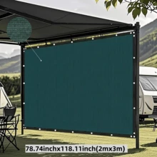 高密度防紫外线隐私遮阳网，多色可选，适用于各种场景，家居必备，约65-92克/平方米，颜色多样