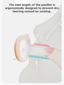 Soothing Pacifier - Soft As Breastmilk, Comfortable Sucking, Helps Baby Fall Asleep Easily, Anti-Colic Design, Silicone Material, Gentle On Baby's Delicate Mouth - Multicolor - View 7