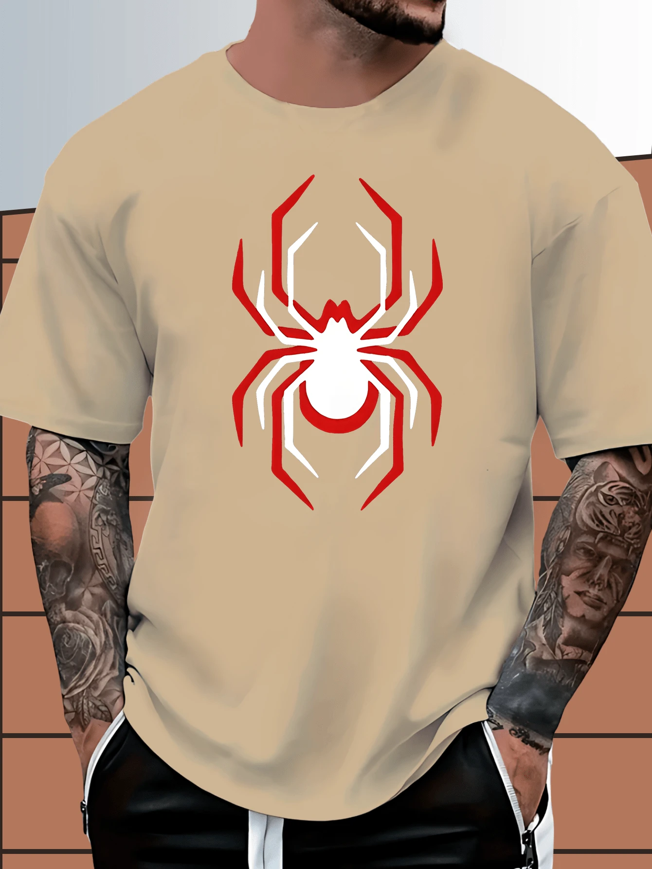 Camiseta Masculina Streetwear  aranha  Camisa style lançamento Algodão premium mais vendidas