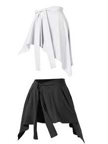 2 件女士瑜伽、芭蕾、网球裙、系带裙、瑜伽运动裹身短裙、衬衫、跑步裹身运动裙 - 彩色 - 查看 14