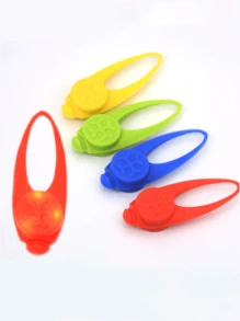 1 件 LED 宠物手电筒吊坠项圈，防水狗项圈灯，适合户外散步，硅胶 LED 狗项圈狗牌灯，适合夜间装饰，含电池