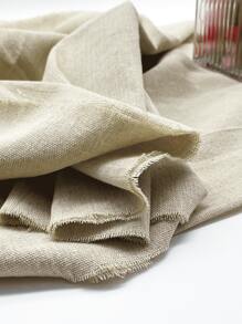 Tela bordada de 50*150cm, en colores blanco, beige y negro, tela de lino premium para bordar, adecuada para mantel, almohada, base de reposapies, cortina de sofá, material de manualidades DIY. Opciones de color: negro, blanco, beige