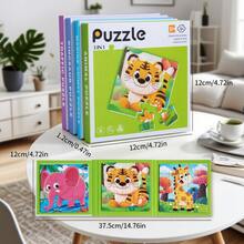 New 3-In-1 Progressive Difficulty Magnetic Puzzle Book, Suitable For Children 3+ Years Old, Educational Logic Development Puzzle Toy, Children's Day/Birthday Gift