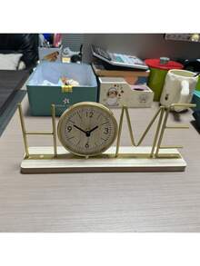 1 Piece Desktop Ornament, Suitable For Living Room, Bedroom, Entrance Hall, Wine Cabinet, TV Cabinet, Beautiful Display, Can Tell Time, A Nice Home Decoration For Living Room And Office Desktop. - Multicolor - View 6