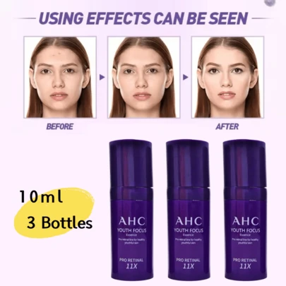  AHC Youth Focus Anti-Ageing Skin Essence Trial Pack All-In-One Anti-Ageing 10 Ml (3 Bottles)