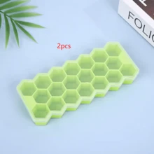 1 件蜂窝状硅胶冰格 - 37 格六角形冰块模具,可制作形状完美的冰块和冰球 - 彩色 - 查看 21