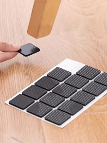 30pcs/Set Non-Slip EVA Table And Chair Pads Modern Black Wear-Resistant Home Pads Noise Reduction Protective Pads(The Product Has An Anti-Slip Function After Being Attached,Avoid Dragging The Stool Too Much To Cause Damage To The Bottom) - Black - View 8