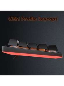 PBT双色注塑机械键盘键帽，透光背光，OEM高度，61/87/104键TKL布局，兼容MX轴，耐用纹理键帽套装