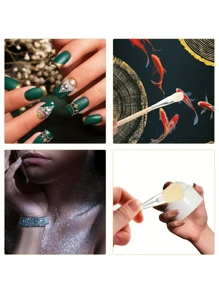 7pcs Multi-Functional Mixed Paintbrush Set, High Quality Nylon Hair Suitable For Acrylic, Oil, Gouache, Watercolor, Face & Body Art - Various Shapes And Sizes,School Supplies,Back To School