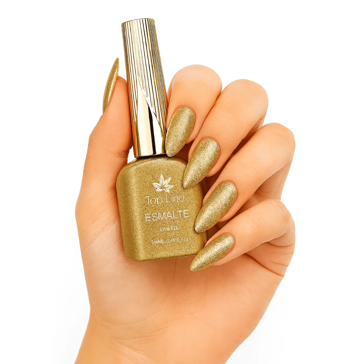 Gel Nail Polish 18ml Shades Of Earthy Brown And Nude High Pigmentation Choose The Color - Vàng Lấp Lánh 199 - Xem 1