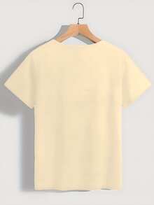 Women T-Shirts - 杏色 - 查看 3