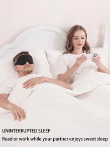 1 Stück Schlafmaske, 3D tiefkonturierte Augenmaske zum Schlafen für Männer und Frauen, geeignet für Seitenschläfer, 100% lichtblockierend Augenbinde & Augenabdeckung, weicher, komfortabler Augenschutz für Nachtschichten, Reisen, Yoga, Nickerchen, schwarz und rosa