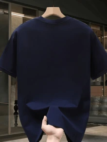 T-Shirt Map Compass Shirt Blouse Unisex Male Female 100% Cotton Top Premium Street Wear New Release Immediate Shipping Various Colors!! Plus Size - 藏蓝色 - 查看 2