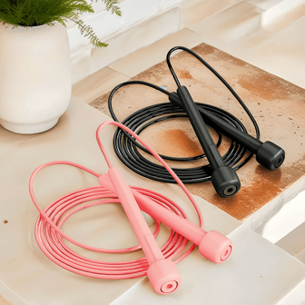 Lightweight Men's And Women's Adjustable Anti-Entanglement Skipping Rope, Professional Speed And Training Endurance PVC Skipping Rope, Suitable For Home Fitness Exercise, Weight Loss And Fat Burning, Boxing Training. Black/Pink/Blue/Yellow/Green/Orange, Multiple Colors Available
