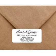 50pcs+ Personalized Address Labels | Wedding Return Address Stickers | Sticker Labels | Customized Cute Cards, Envelopes, Personalized Stickers, Customized Wedding Gifts, Halloween Gifts, Christmas Gifts, Multi-Functional, Durable, Ornamental, Exquisite, Stylish, High-Quality, Personalized, Unique, Ideal Gifts For Him, Tea Room, Home, Garden, Office, For Anniversaries, For Valentine's Day, For Mother's Day, For Birthdays, For Father's Day, For Graduation, For Weddings, For Housewarming, Xmas Decoration, Autumn Home Refresh